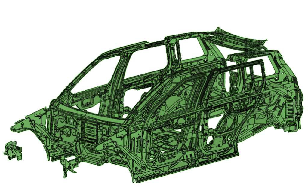 Components assessed across the vehicle body